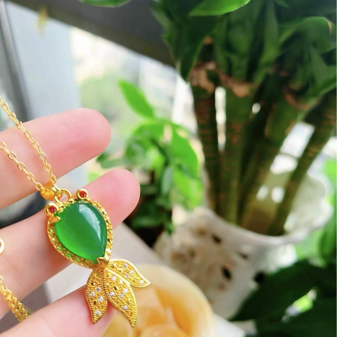 一辰1 时尚金鱼项链饰品（F05)气质百搭项链赠手链