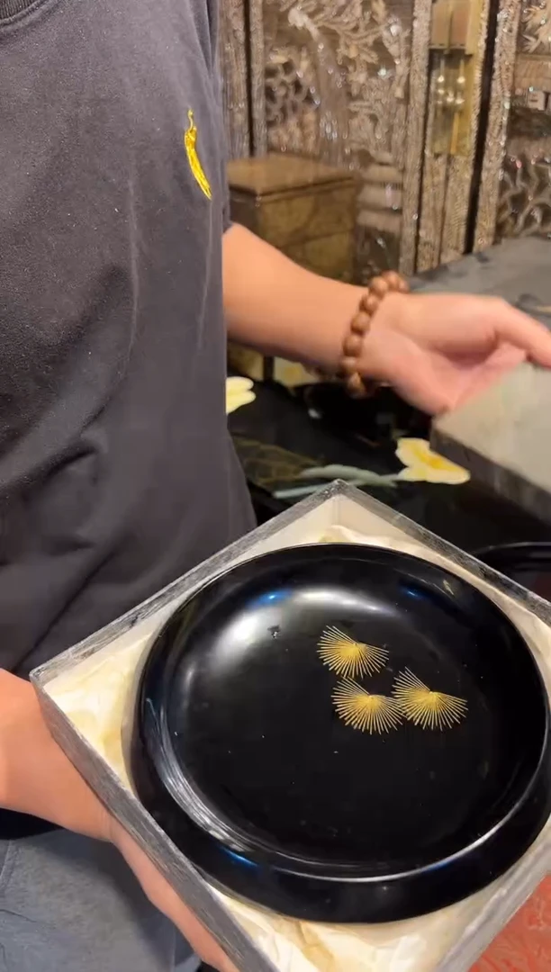 金莳绘 钵 大漆漆器大漆漆器