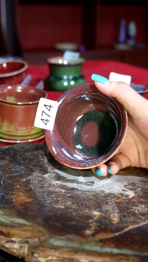 摆件精品窑变钧瓷茶器