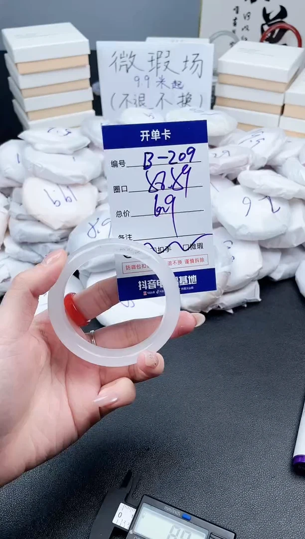 石英质玉未镶嵌手镯8-209