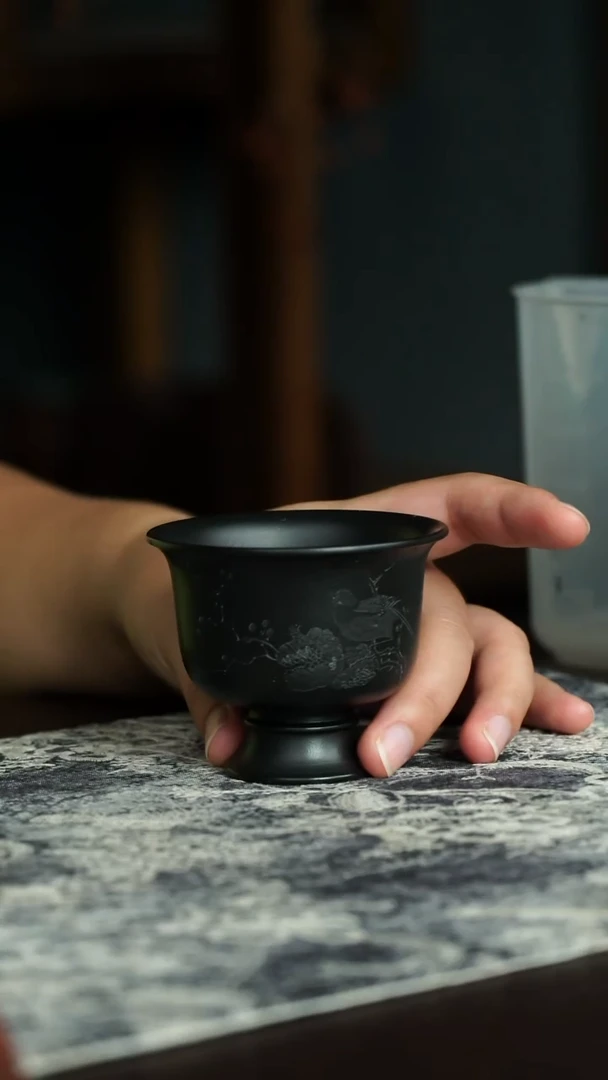 茶杯紫砂58号宜兴原矿紫砂作品