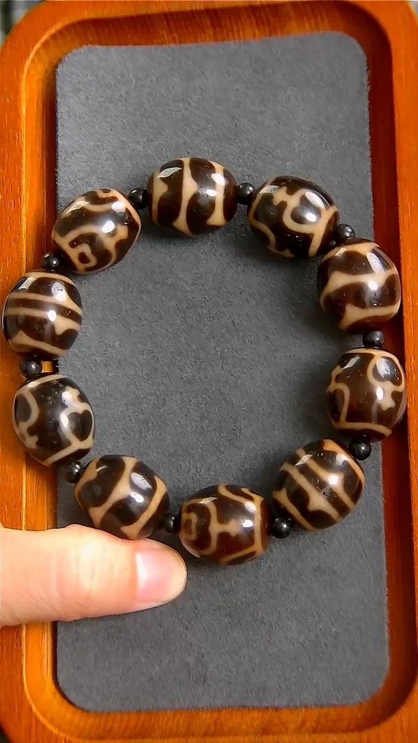 未镶嵌玛瑙/玉髓珠宝半成品上肯大尺寸多宝达洛手串17*20