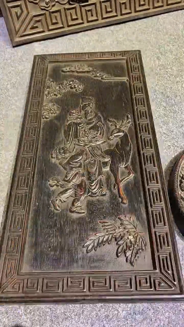 木紫檀雕刻一物一拍
