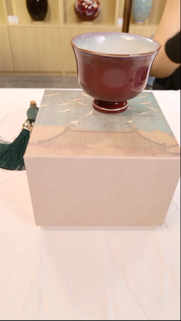 杯子钧瓷 小高足杯 B级-007