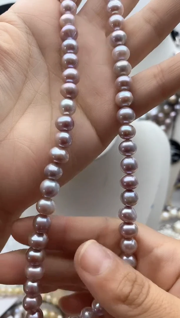 淡水珍珠钛钢颈饰223