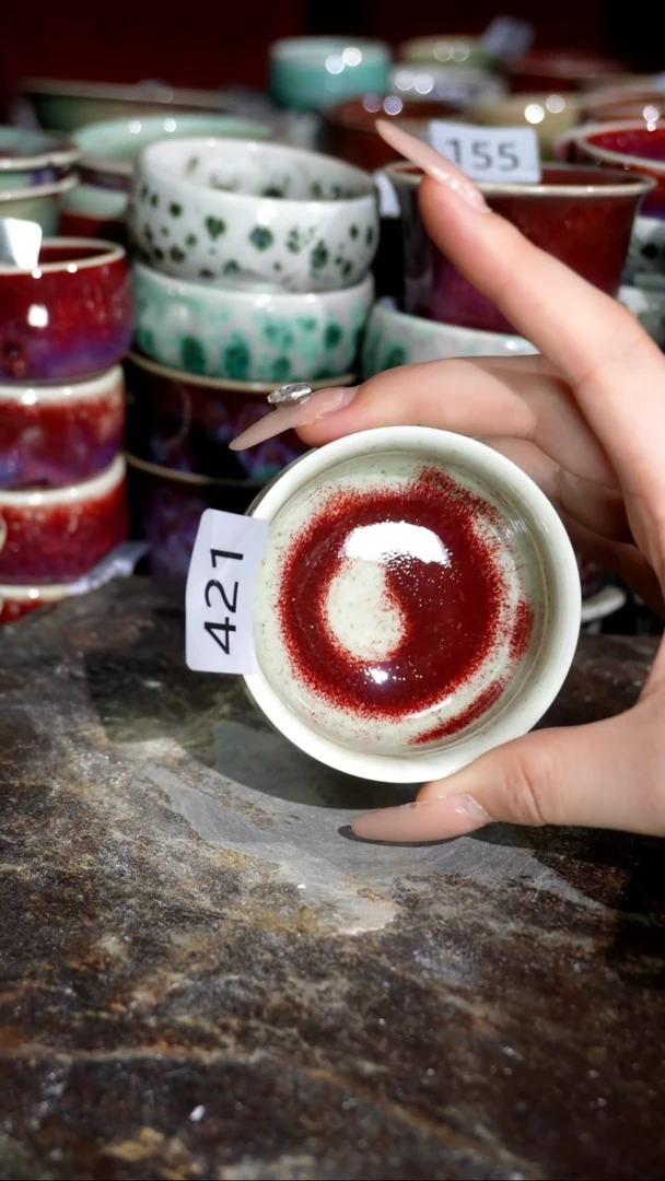 摆件精品窑变钧瓷茶器