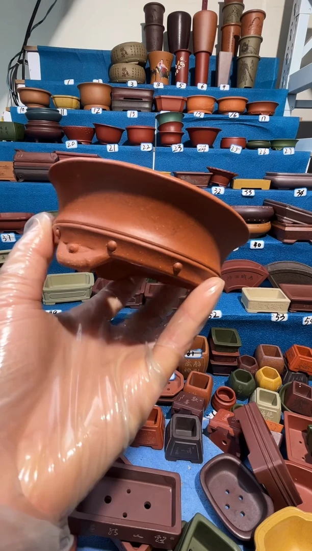 【闪购商品】紫砂紫砂花盆9.5*3