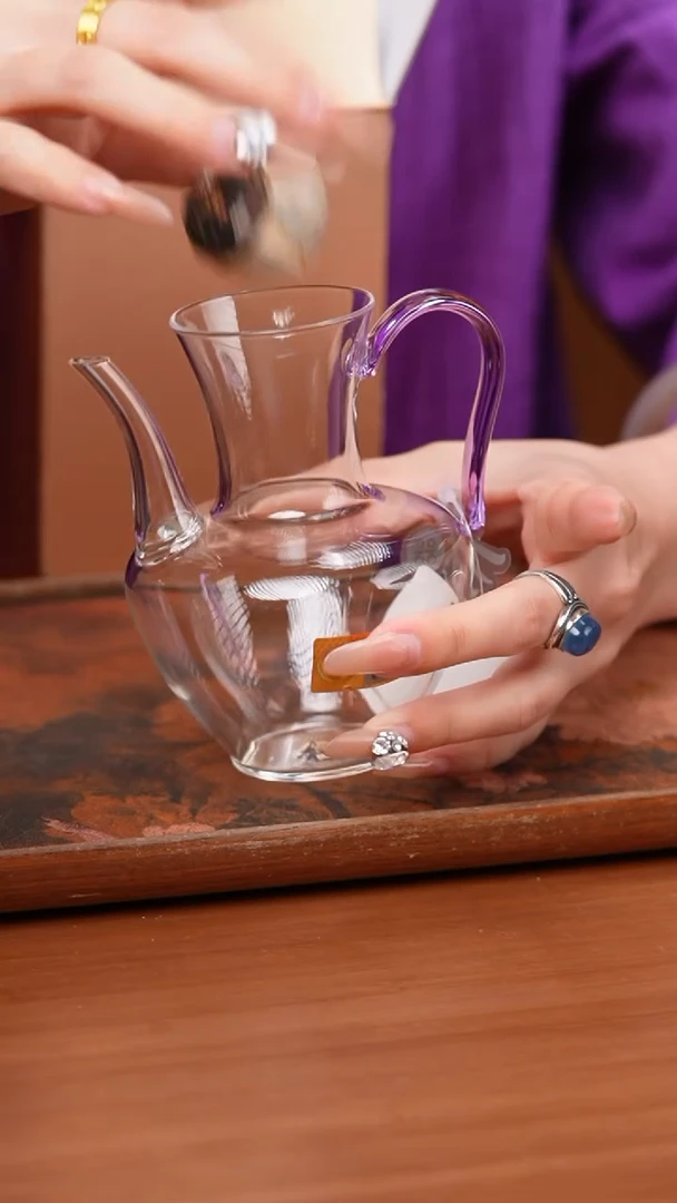 【闪购商品】禾器/晶彩俏然茶海/浅紫/定制版