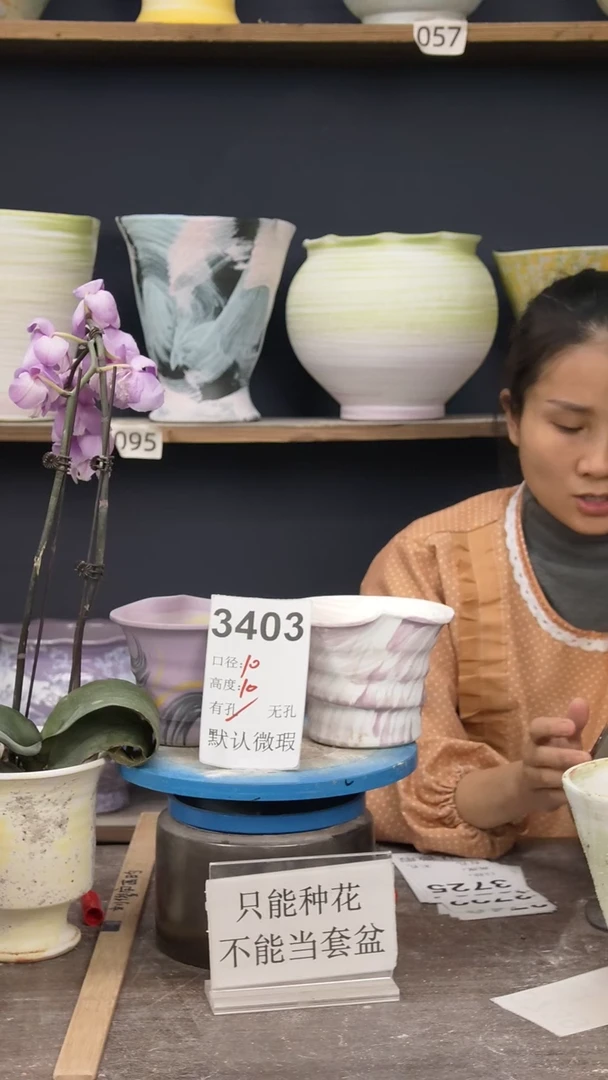 景德镇花盆默认微瑕3403