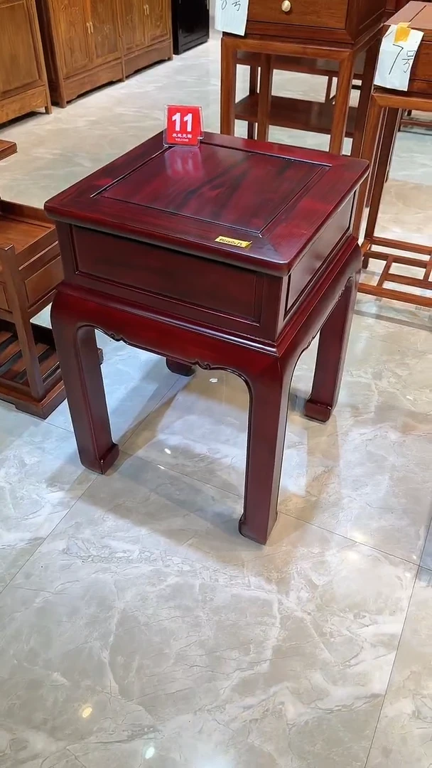 黑酸枝木类成套家具角几48*48*73
