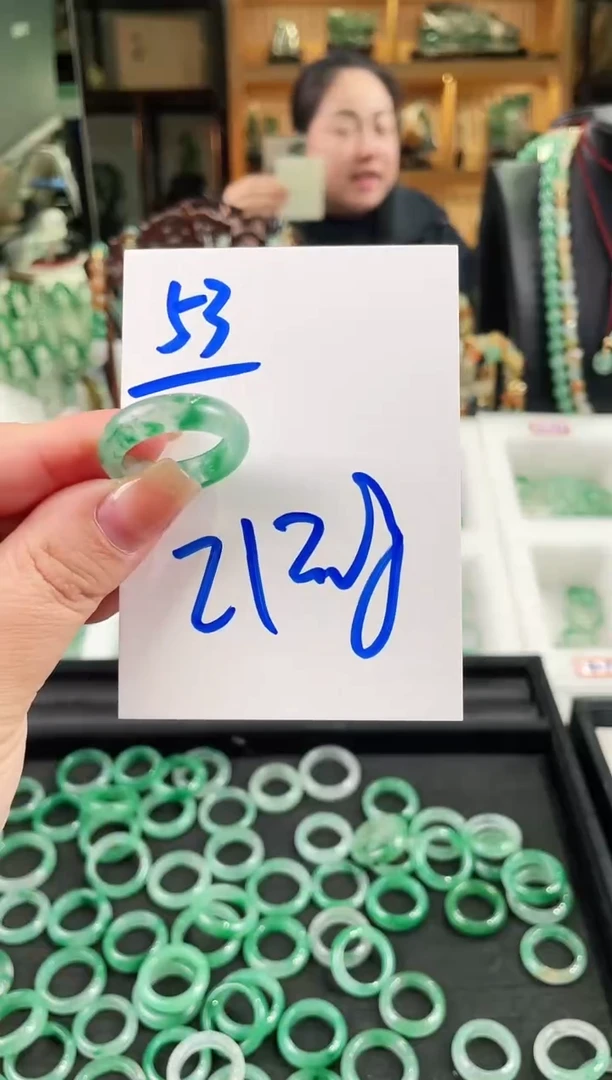 未镶嵌戒圈石英质玉戒圈21