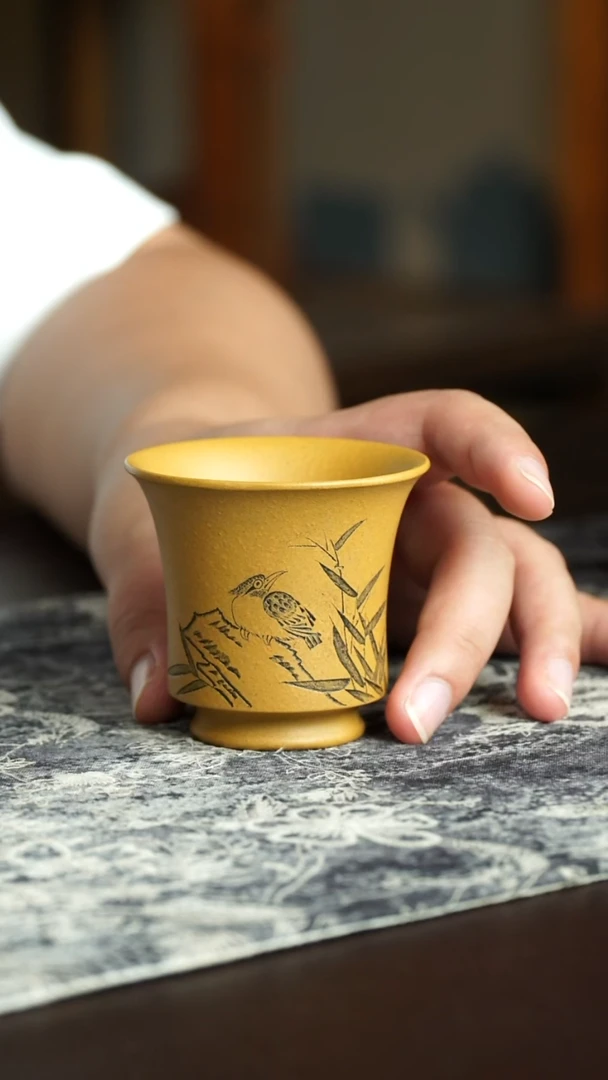茶杯紫砂24号宜兴紫砂原矿作品
