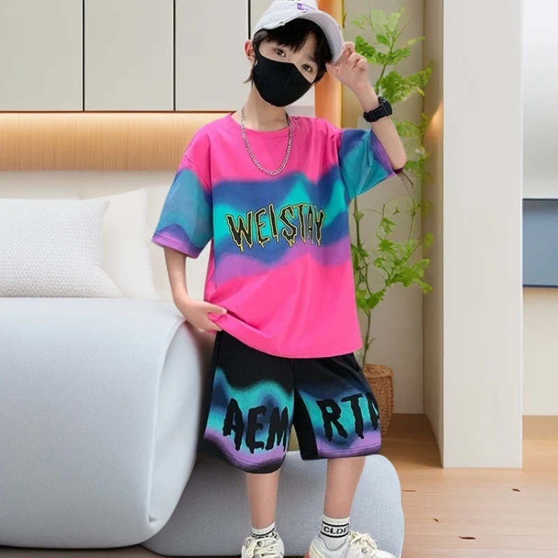 【高品质】儿童装男童夏季套装2025新款中大童男孩衣服薄款套装夏装