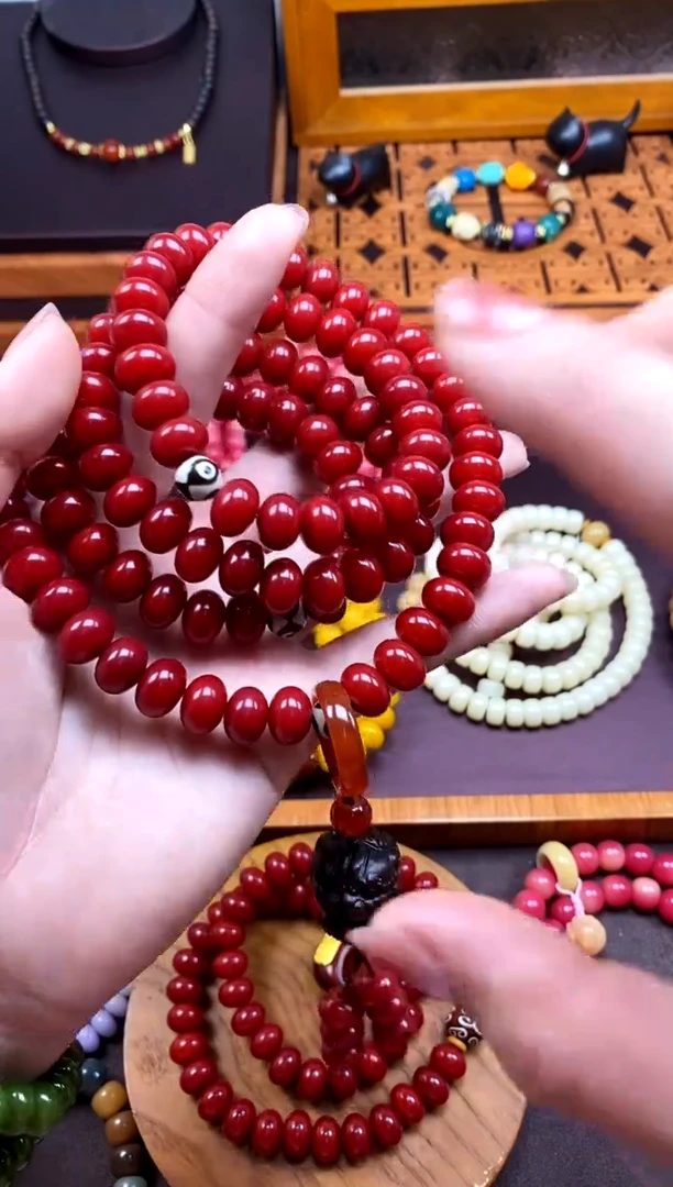 【闪购商品】白玉菩提手串红菩提108跑环款