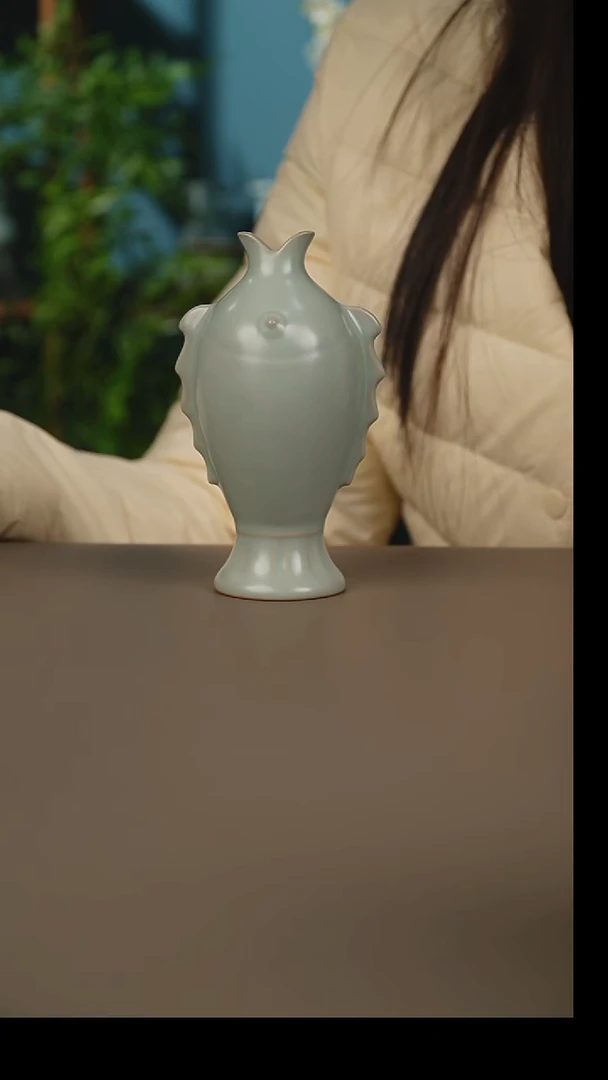 杯不开片小鱼瓶13