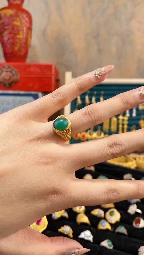 【闪购商品】非遗绝技花丝镶嵌戒指