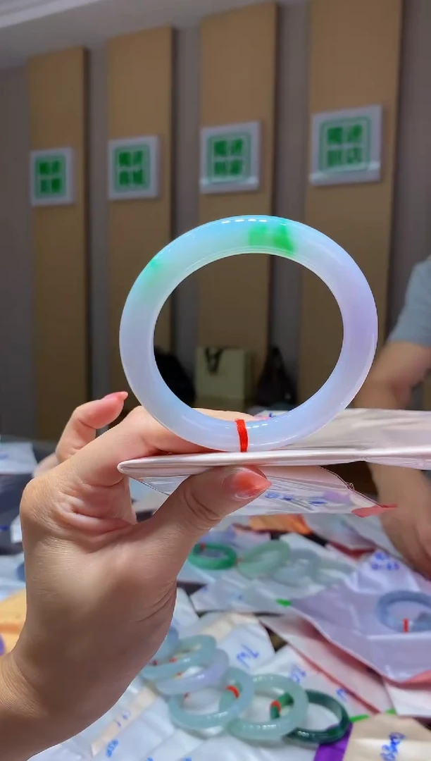 未镶嵌手镯翡翠-XX60 圈口57.6