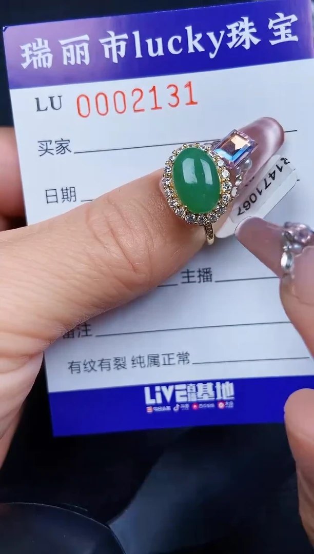 翡翠银S925镶嵌颈饰2131