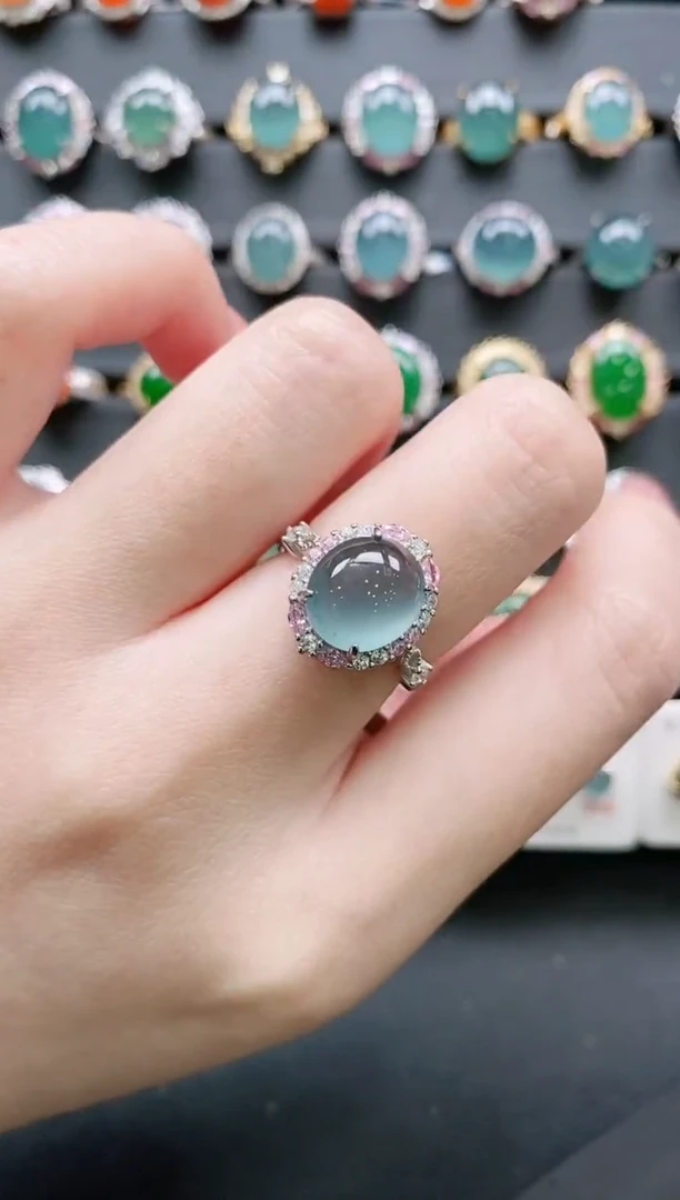 【闪购商品】翡翠戒指银S925镶嵌11111111