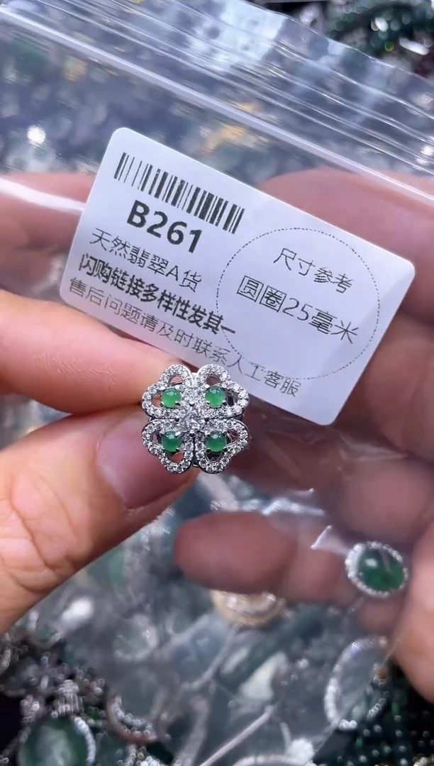 【闪购商品】翡翠颈饰未镶嵌B261戒指