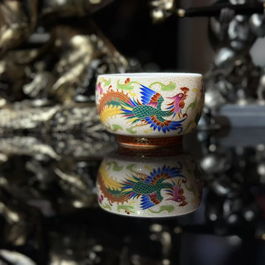 珐琅彩凤舞九天主人杯  8
