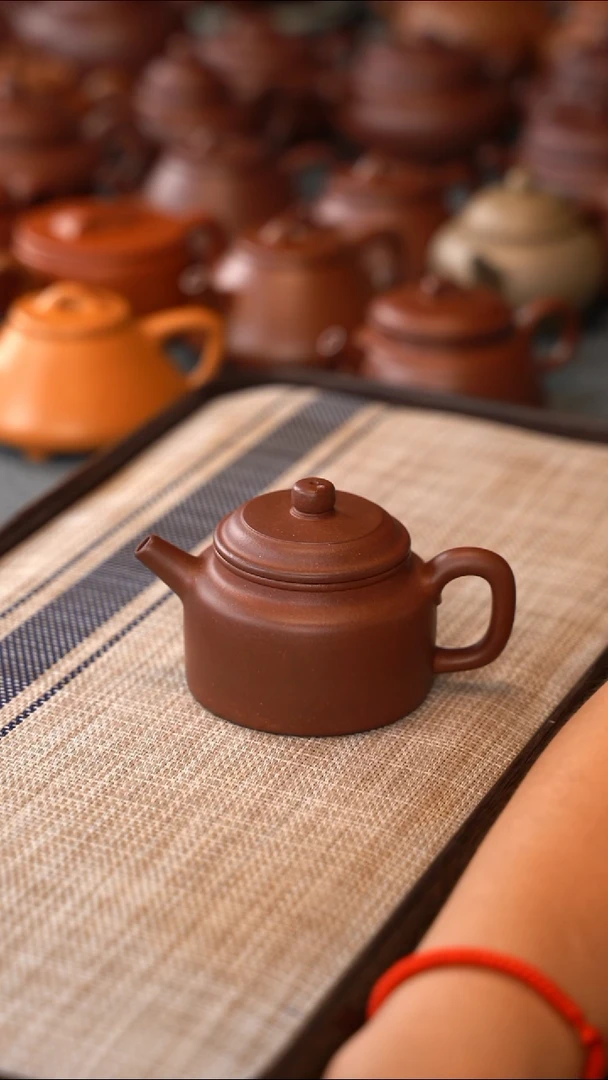 茶壶紫砂台西紫泥德中150cc