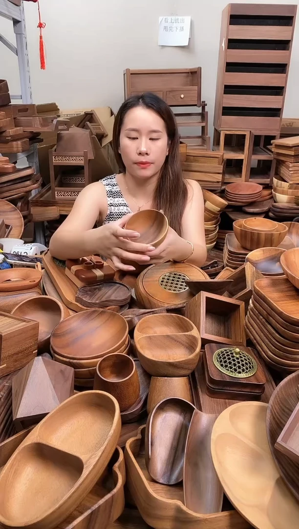 木   南美胡桃木碗10*5cm    到手2个