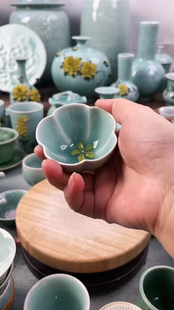 【闪购商品】特价 微瑕 慧仙青瓷