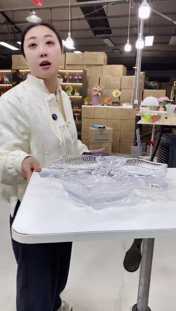 大号透明麦穗分格盘