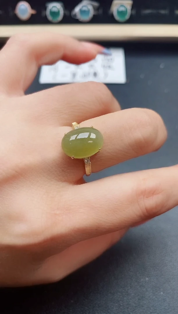 翡翠戒指银S925镶嵌321321