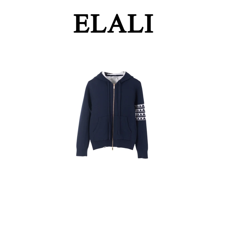 ELALI时尚保暖百搭外套 2658藏青