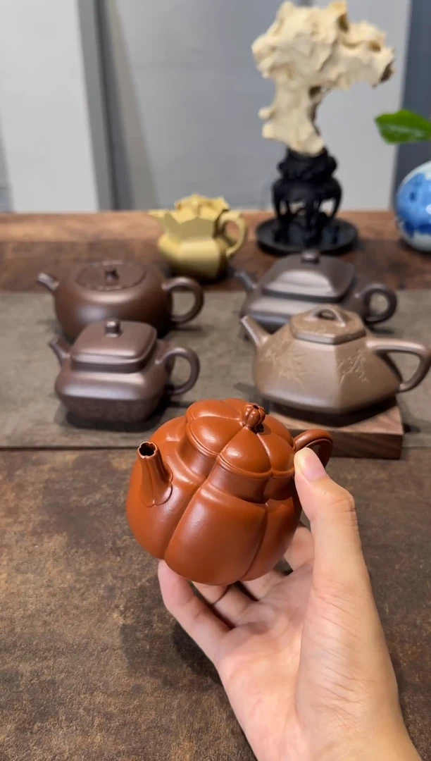 茶壶紫砂乐***8朱泥繁花