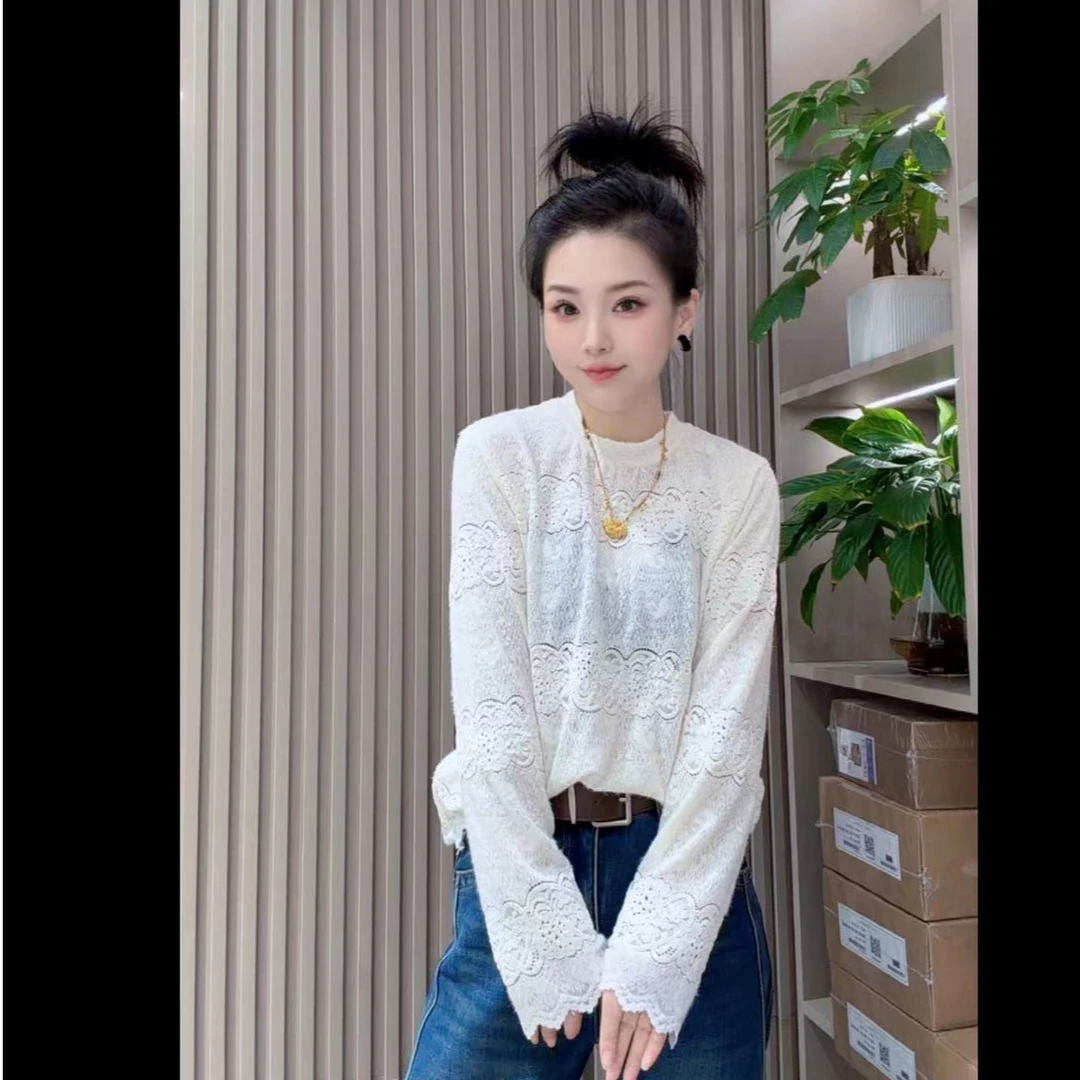 蕾丝钩花 打底--