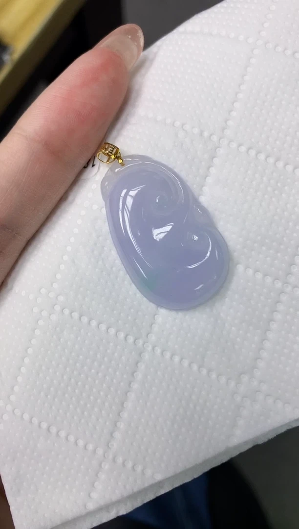颈饰18K金镶嵌翡翠11111111111