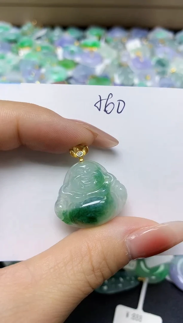 翡翠未镶嵌颈饰 天然缅甸翡翠A货
