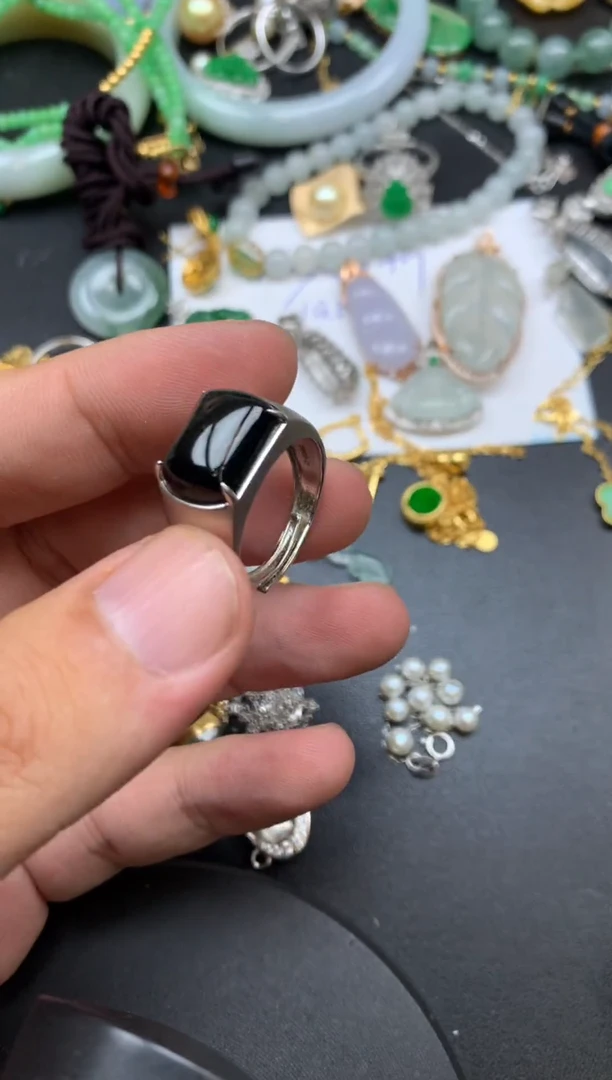 颈饰银S925镶嵌翡翠黄*花阿珠商品不退不换