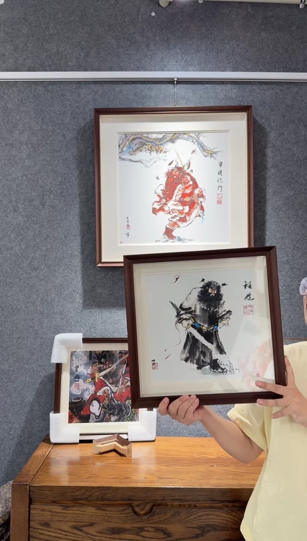 国画牛百川老师手绘37x37