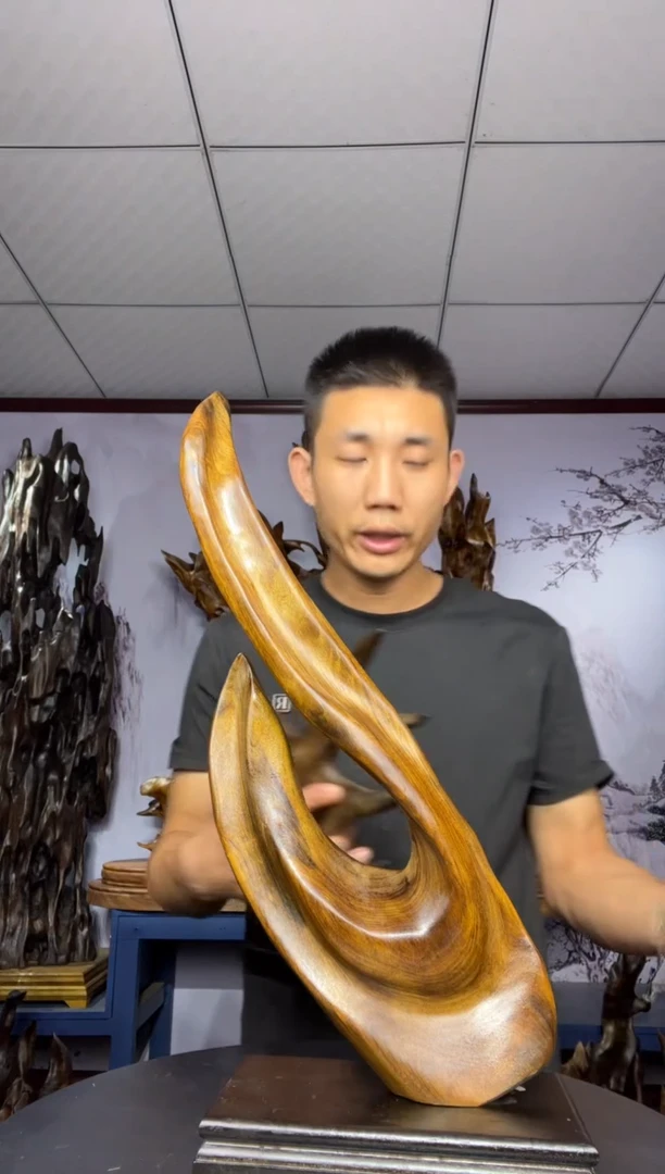 金丝楠木雕款用****3金丝楠木工艺品摆件
