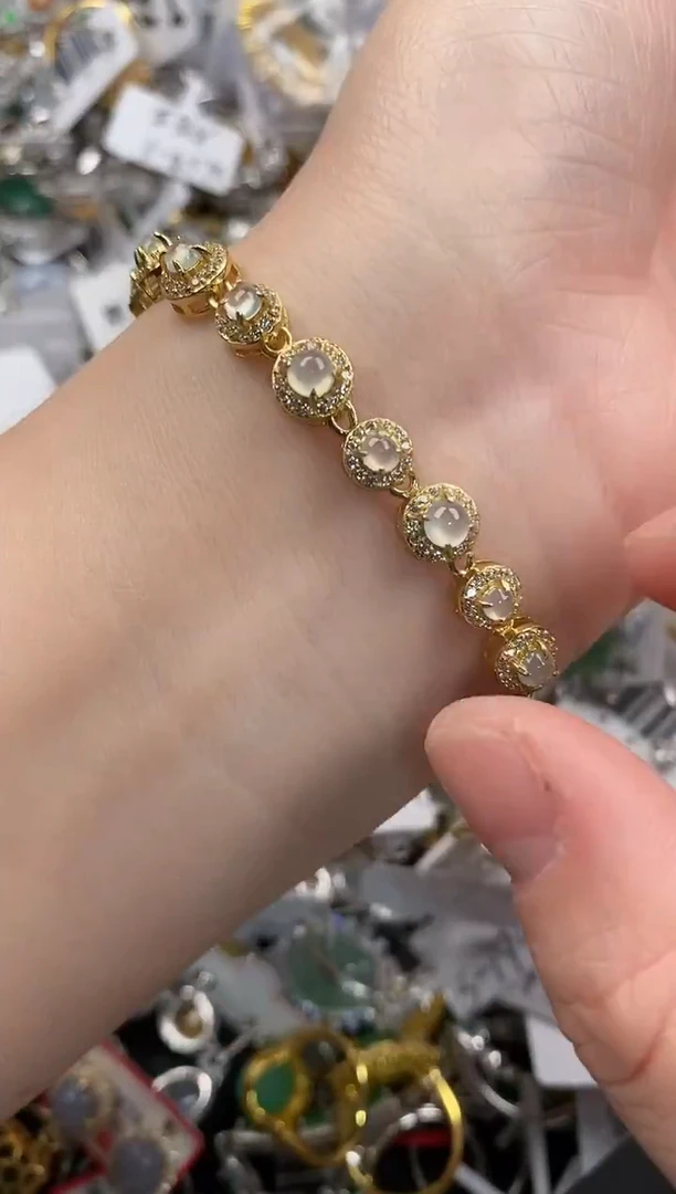 银S925镶嵌戒指翡翠111            5