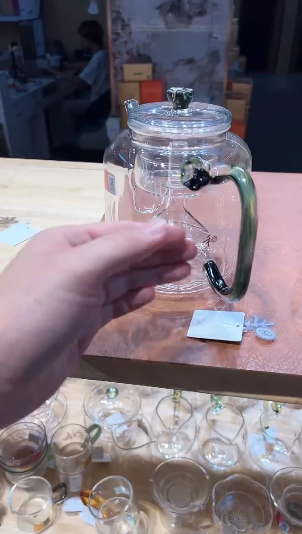 遇**缘禾器莲君壶凤尾青绿