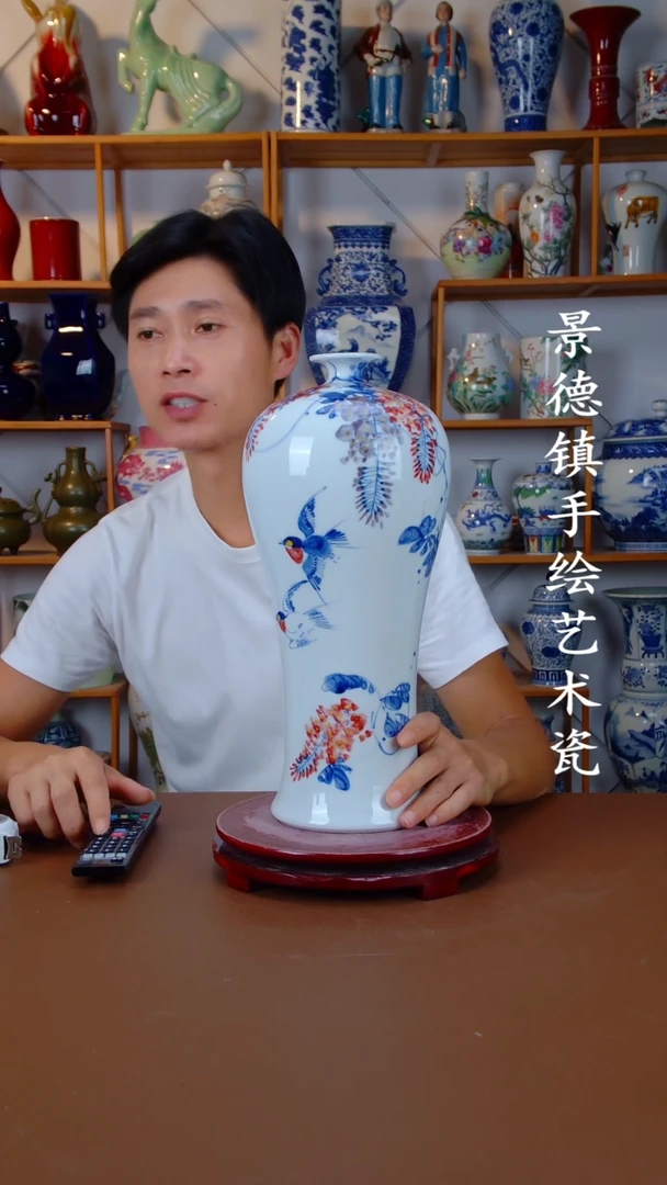 摆件景德镇手工手绘陶瓷摆件19