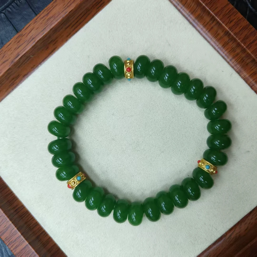 LQB09和田玉单圈手串