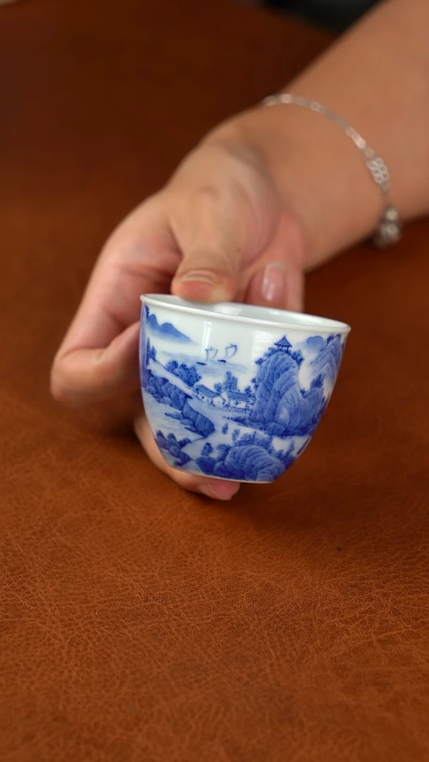 杯子兴怀堂手绘柴窑