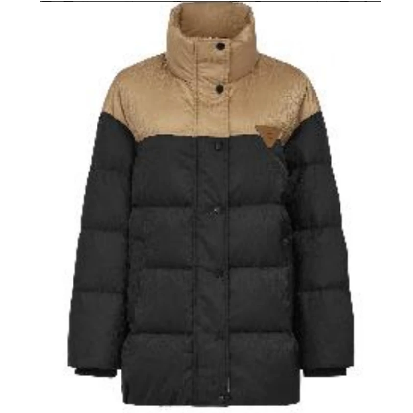 【粉丝专属】Y427302828女款休闲户外中长款加厚黑色保暖羽绒服