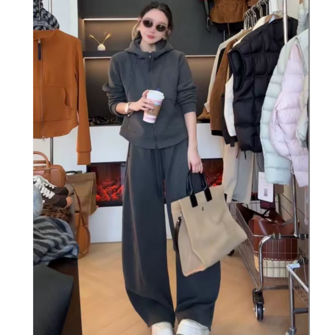 2025新款防风纳米德绒加绒加厚休闲风时尚套装秋冬[867款]