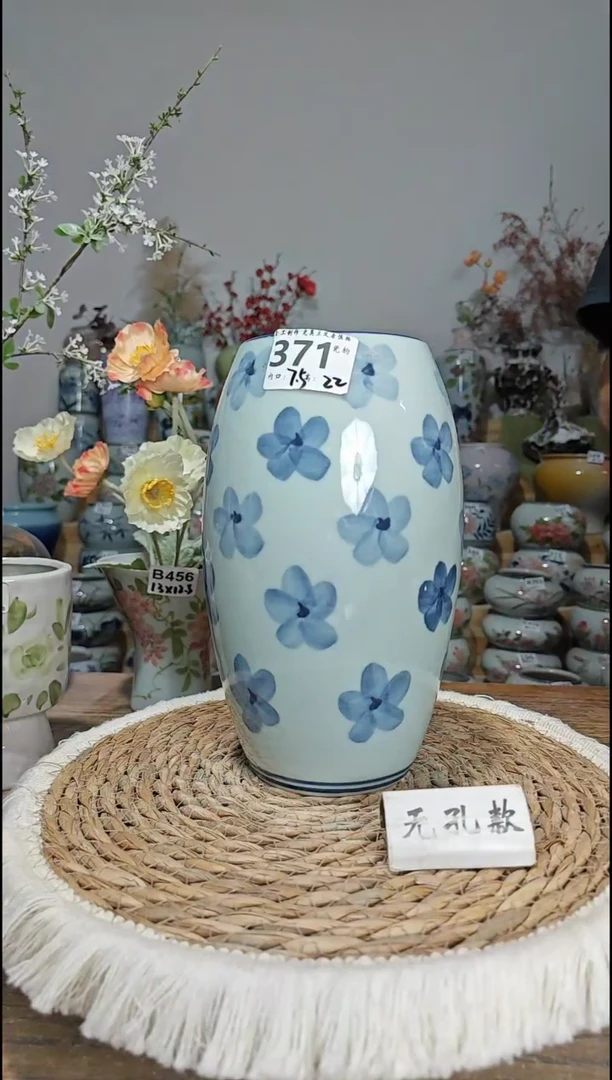 景德镇瓷韵陶瓷花盆 371 无孔手工制品 完美主义者慎拍