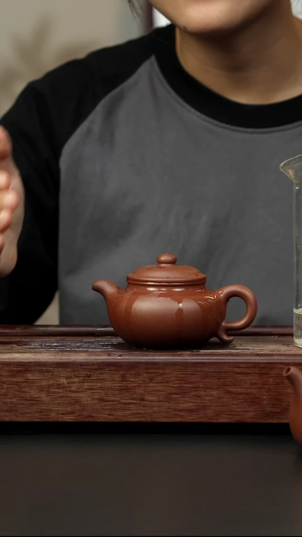 紫砂茶壶底槽清 仿古壶全手