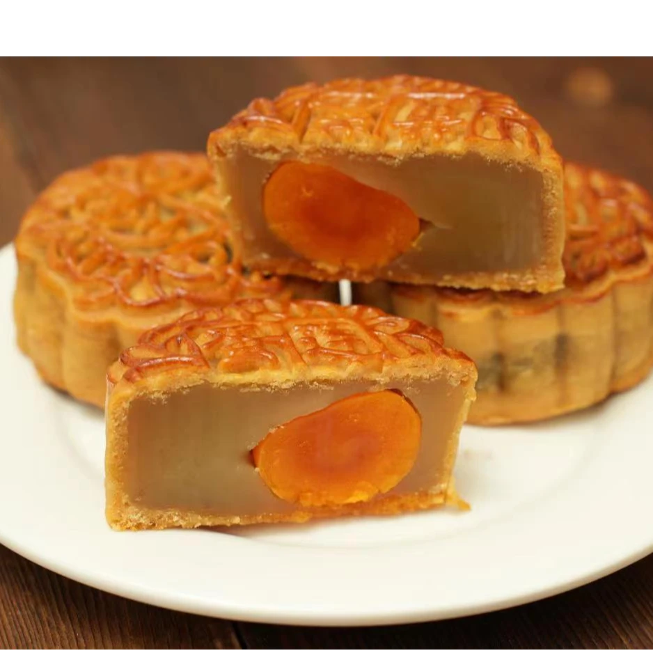 金牌单蛋黄莲蓉【简易纸盒装】500克（125克*4个）