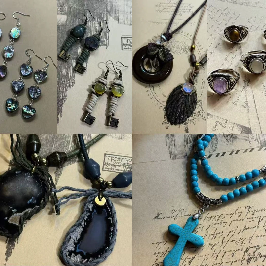 钛钢石英石项链 小众原创手工项链