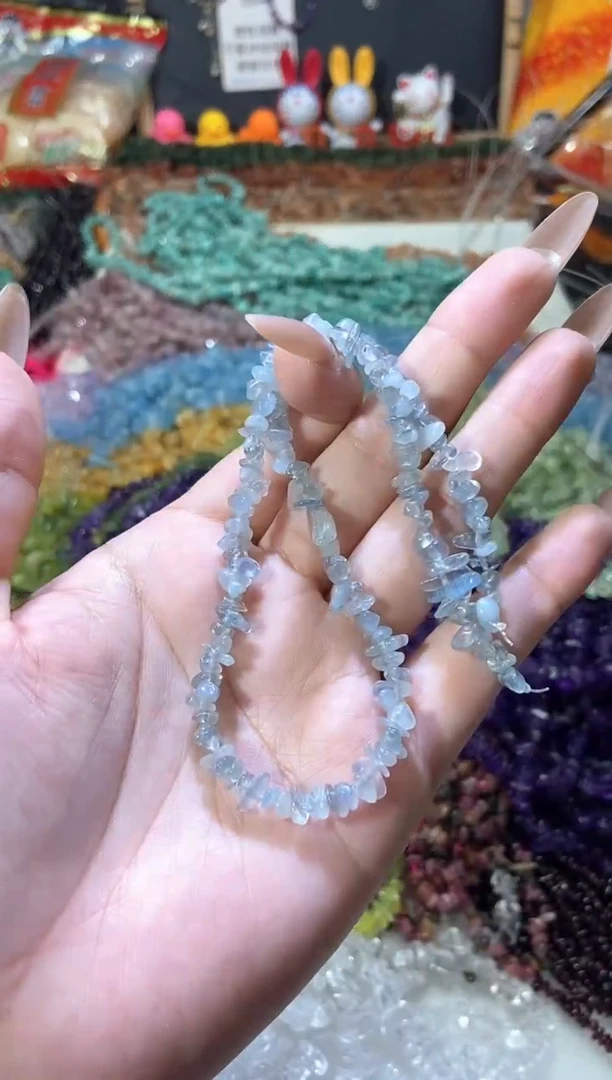 水晶珠宝半成品未镶嵌小海蓝宝